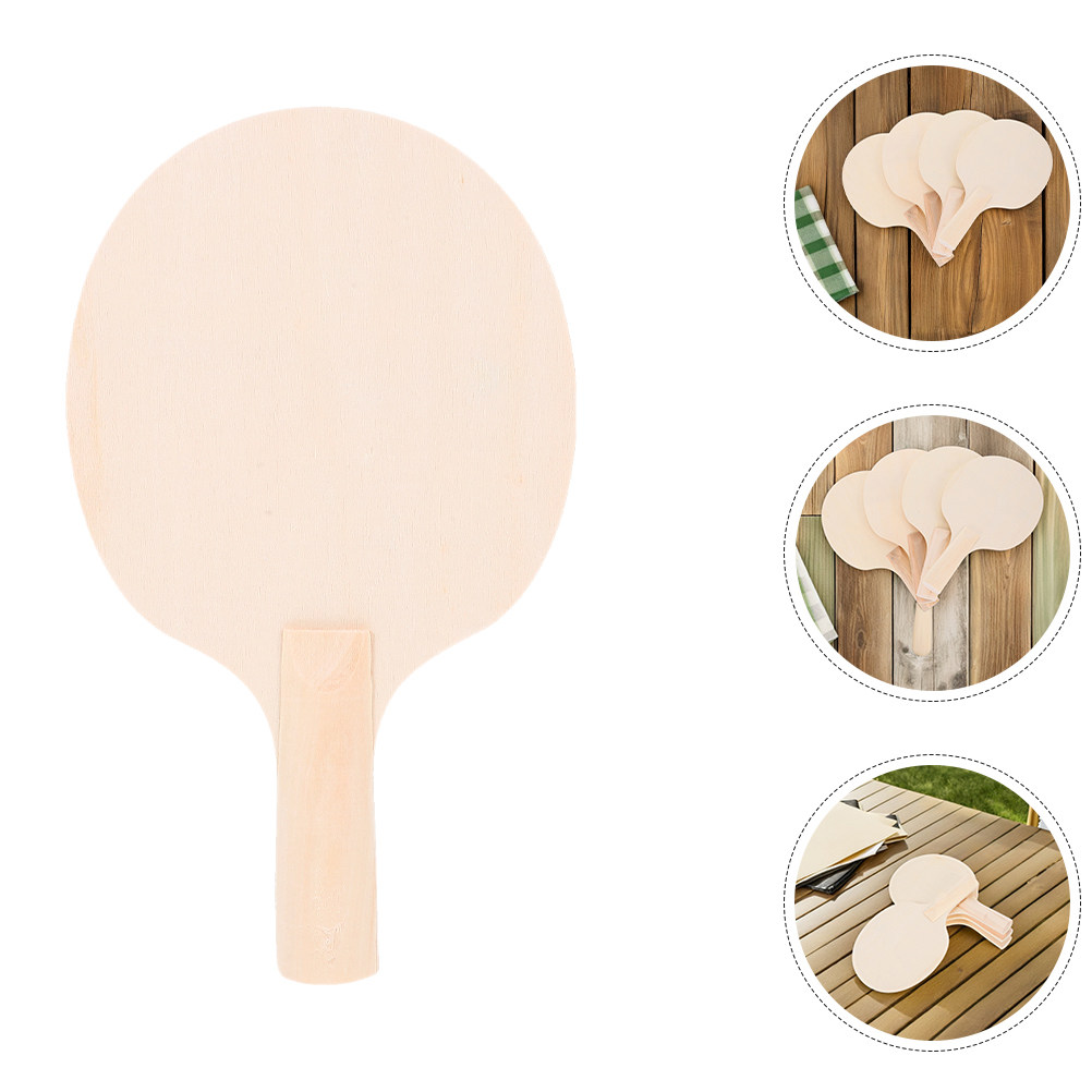 Table Tennis Racket - 4Pair Table Tennis Paddle Blanks Wooden
