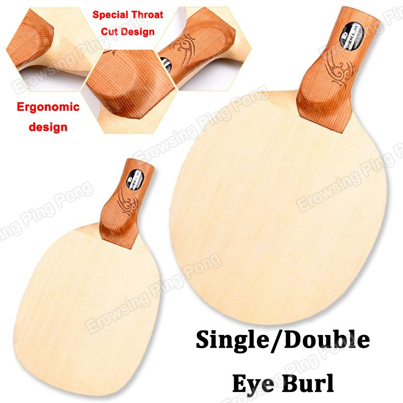 Table Tennis Racket - 1-Ply Hinoki Table Tennis Blade Chinese/Japanese