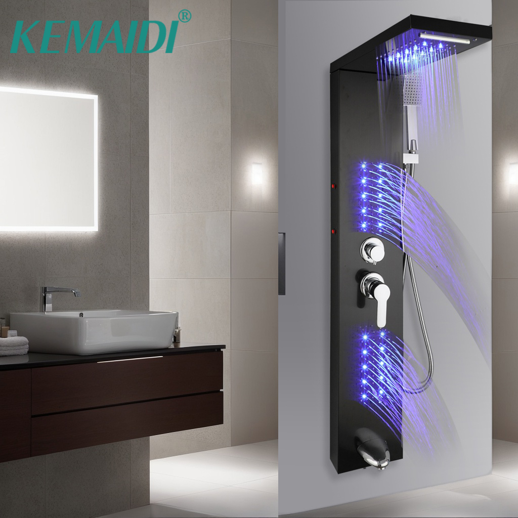 Head Racket Boom - KEMAIDI Stainless Steel Shower Panel Tower