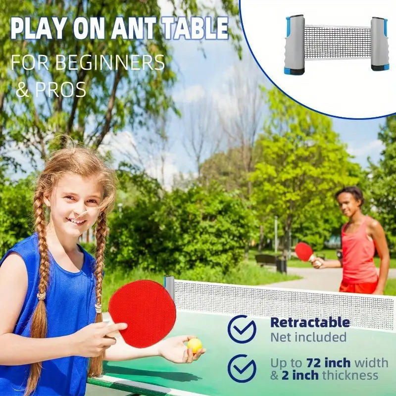 Portable Table Tennis Net Expa - огляд і ціна Table Tennis Net Height