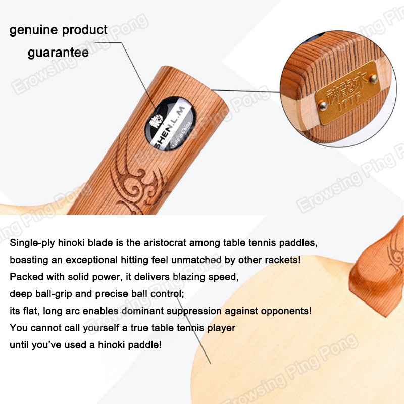 1-Ply Hinoki Table Tennis Blad - огляд і ціна Table Tennis Racket