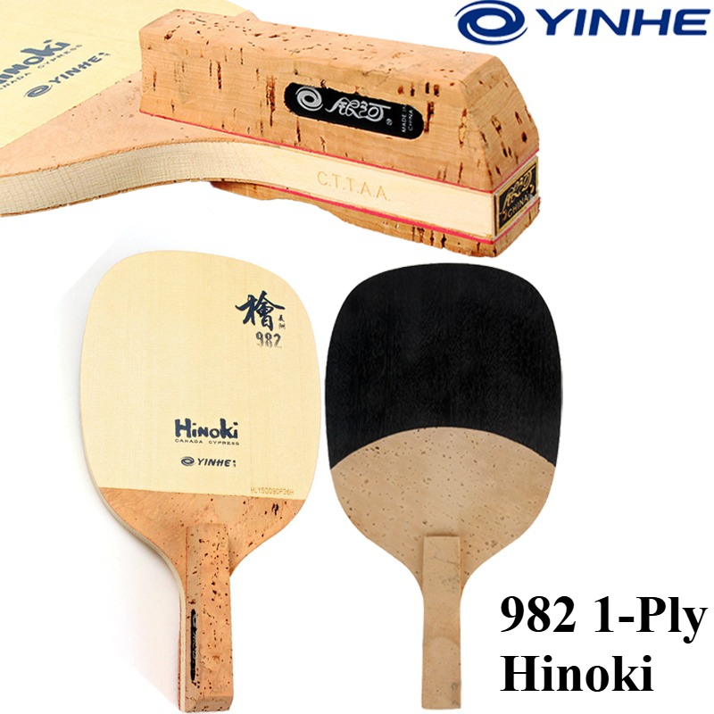 YINHE 982 1-Ply Solid Hinoki T - огляд і ціна Table Tennis Bat