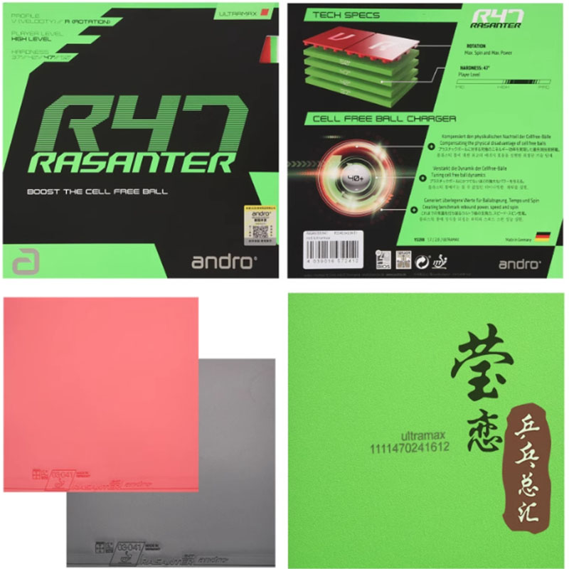 Andro Rasanter R45 47 50 C45 4 - огляд і ціна Table Tennis Bat